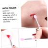 BIUDECO 60pcs Portable Silicone Makeup Applicator Lip Brush Blush Brush Detail for Girls Beauty Tools view 4
