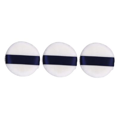 BIUDECO 3pcs Cosmetic Cushion Velvet Puff for Loose Powder Talc Powder Puff for Blusher Highlighter