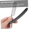 Mikinona Vintage Manual Razor Safe Barber Shaver Men Edge Shaver for Thin Beard Smooth Cutting Hair Shaving Tool view 2