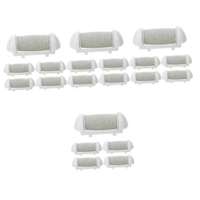 BIUDECO 20pcs Feet Scrubber Replacement Roller Heads Foot File Refill Rollers for Electric Pedicure