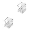 MERRYHAPY 2pcs Stainless Steel Wall-mounted Electric Holder Adhesive Shaving Supplies Stand for Bathroom Organization Compact Design for Easy Installation and Space-saving Use view 1