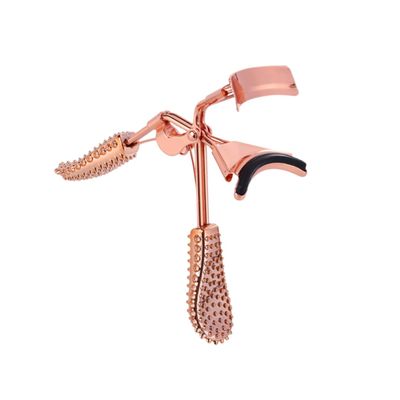 SOESFOUFU Makeup Eyelash Curler with Anti-Skid Handle for Easy Use Rose Gold Color for Personal and Professional Makeup Applications