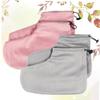 NOLITOY 2pair Heat Preservation Cotton Foot Straps Thermal Insulation Foot Covers for Beauty Salons Light Grey Elastic Band Heat-retaining Comfort view 3