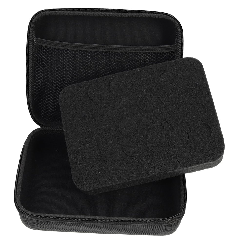 BIUDECO Essential Oil Storage Bag 30 Compartment Travel Perfume Organizer Essential Oil Bottle Holder Model Paint Storage Case Shockproof
