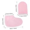 HONMEET 4pairs Beauty Gloves and Foot Covers Set Simple Protective Dacron Gloves and for Home and Spa Use Includes White and for Hand and Foot Care view 2