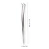 Outanaya Special Tweezer for Fake Eyelashes Makeup Tool Clips Sharp Tweezers for Women Stainless Steel Lash Applicator view 2