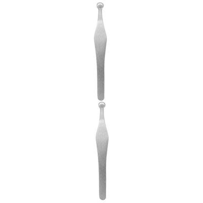 Beatifufu 2pcs Round Nasal Hair Trimmer Tool Set Safe Painless Nose Hair Clipper Tweezer for Men and Women for Home Design for -term Use