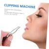 Beatifufu 2pcs Round Nasal Hair Trimmer Tool Set Safe Painless Nose Hair Clipper Tweezer for Men and Women for Home Design for -term Use view 2