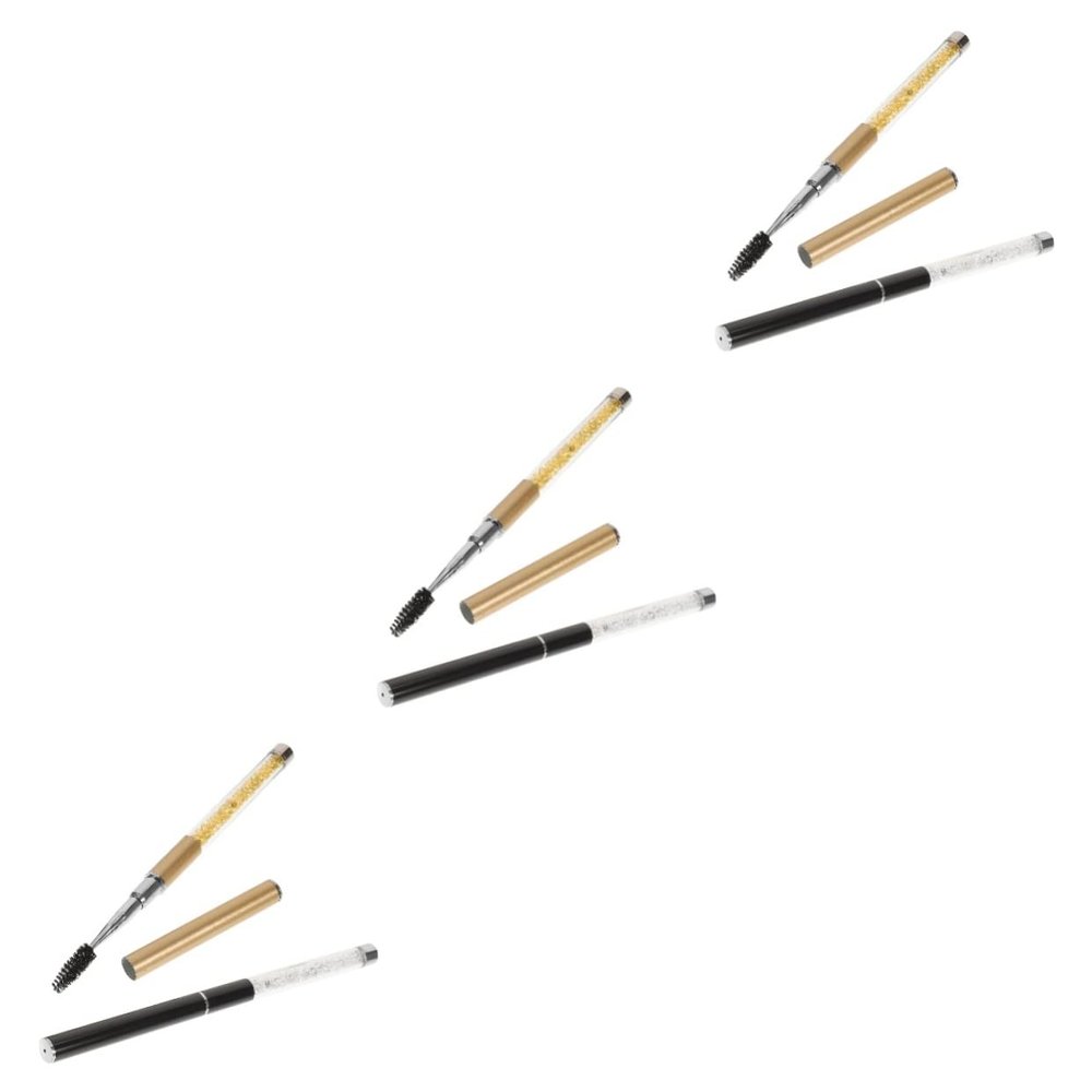 Beatifufu 6pcs Natural Eyelash Brush Lash Brush for Eyelash Extensions and Eyebrows Makeup Supplies