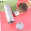 Mikinona 1pc Men's Shaving Brush Hair Cliers for Men Barber Shaving Brush Dense Hair and Aluminum Tube view 3
