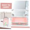 BIUDECO 6pcs Makeup Travel Case Mini Suitcase Bag Hard Shell Organizer for Women Portable Toiletry Case Makeup view 4