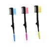 HONMEET Eyebrow Makeup Brush Double-ended Comb for Lash Brow Angled Brush for Gel or Pomade Random view 3