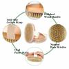 Dry Brushing Body Brush with Soft and Stiff Natural Bristles, Body Exfoliating/Massage Scrub Brush for Cellulite and Lymphatic, Improve Your Circulation, 4 Pack view 3