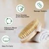 Dry Brushing Body Brush with Soft and Stiff Natural Bristles, Body Exfoliating/Massage Scrub Brush for Cellulite and Lymphatic, Improve Your Circulation, 4 Pack view 4