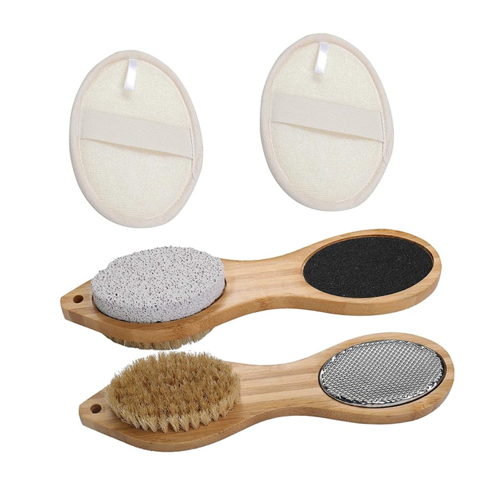 BIUDECO Tools 1 Set Care Tools Foot Scrubber Handle Pumice Stone Exfoliating Board