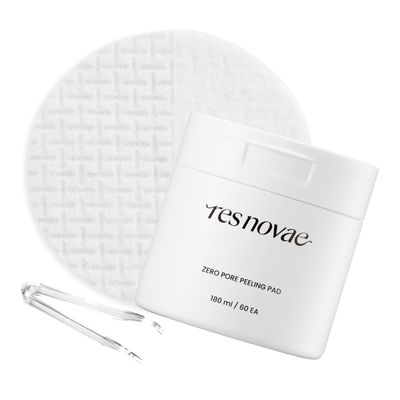 res novae Peeling Toner Pad  60 Pads  Blackhead & Whitehead Removal, Pore Minimizing, Oil Control, Gentle PHA Exfoliation for Sensitive Skin