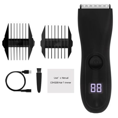 GAOSHA Groin & Body Hair Trimmer for Men Electric Trimmer Pubic Trimmer Body Shaver Waterproof Wet/Dry Body Shaver Groomer