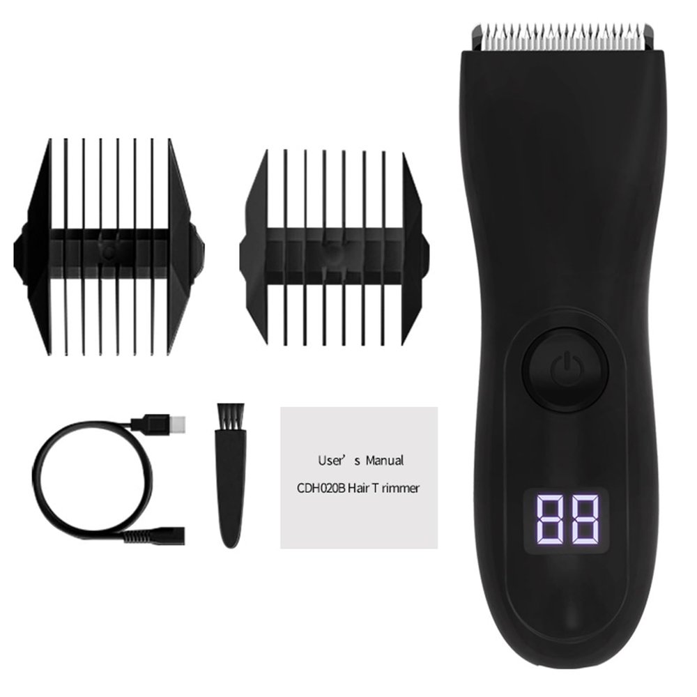 GAOSHA Groin & Body Hair Trimmer for Men Electric Trimmer Pubic Trimmer Body Shaver Waterproof Wet/Dry Body Shaver Groomer