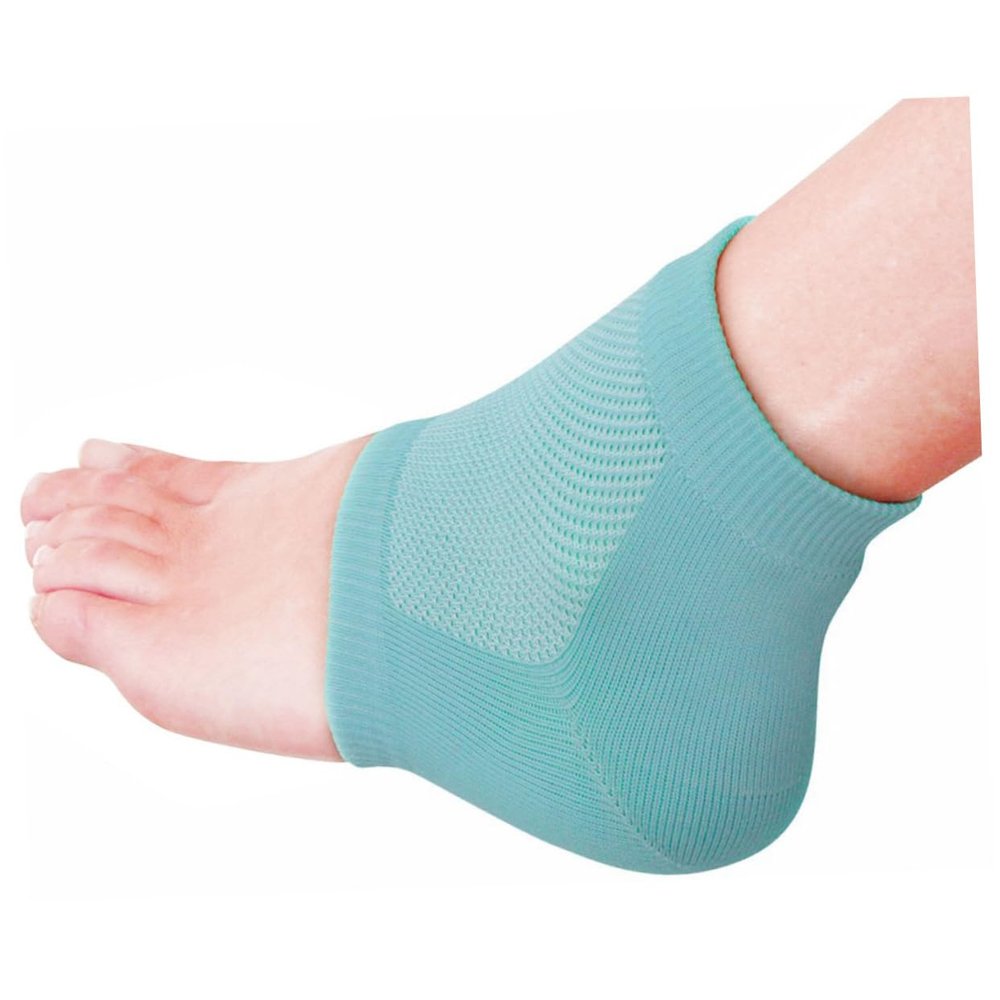 IWOWHERO Spa Vented Heel Socks for Moisturizing Dry Cracked Skin Open Toe Recovery Sleeves Mineral Oil and Vitamins Breathable Design for Daily Use Fits Random Color
