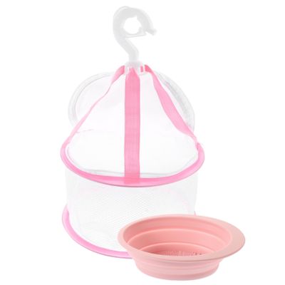 HAPINARY Makeup Brush Cleaning Bowl Kit Brush Scrubber Pad Drying Rack Net Silicone Material