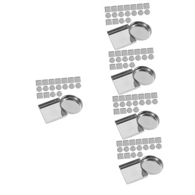 VINTORKY 150pcs Diy Makeup Palette Accessory Empty Metal Pans Eyeshadow Blush Dispensers