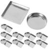 VINTORKY 150pcs Diy Makeup Palette Accessory Empty Metal Pans Eyeshadow Blush Dispensers view 2