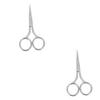 SOESFOUFU 2pcs Compact Nose Hair Scissor and Eyebrow Grooming Tool Ergonomic Design for Easy Trimming Portable Beauty Scissor for Men and Women for Daily Use view 1