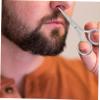 SOESFOUFU 2pcs Compact Nose Hair Scissor and Eyebrow Grooming Tool Ergonomic Design for Easy Trimming Portable Beauty Scissor for Men and Women for Daily Use view 3
