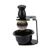 Mikinona High-End Badger Hair Shaving Brush Set Bowl  Beard Brush Tool for Men for Wet Shaving and Grooming view 1
