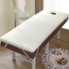 LDLCYCN Thicken High Density Sponge Massage Bed Mattress Topper Lash Bed Topper with Non-Slip Elastic Bands Comfortable Mattress Topper for Spa Table with Hole Round Head,White(s),180 * 70cm view 1