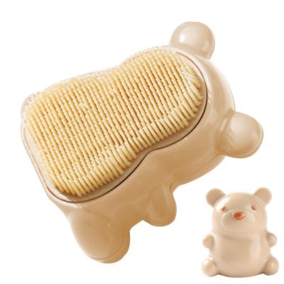 1/4pcs Nail Brush - Cute Bear Shaped Handle Grip Nail Brush | Children's Nail Cleaning Brush Massage Brush | Soft Bristles Bear Nail Brush For Baby T-oddler And Children | Gently Cleans Kid's Nails