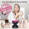 Alyfini Makeup Cleaning Tool Kit - Electric Makeup Brush Cleaner Machine and Makeup Brush Sponge Cleaner Solution Concentrate, Foldable Silicone Bowl view 2
