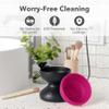 Alyfini Makeup Cleaning Tool Kit - Electric Makeup Brush Cleaner Machine and Makeup Brush Sponge Cleaner Solution Concentrate, Foldable Silicone Bowl view 4