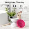 Alyfini Makeup Cleaning Tool Kit - Electric Makeup Brush Cleaner Machine and Makeup Brush Sponge Cleaner Solution Concentrate, Foldable Silicone Bowl view 4