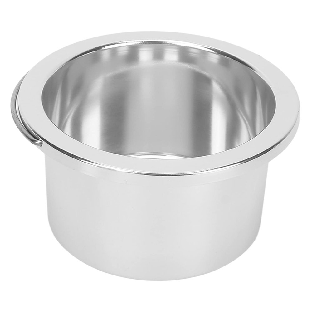 Wax Pot Liner, Hair Removal Waxing Bowl Accessory 100mm Aluminum Alloy Non Stick and Heat Conductive Silver Wax Warmer Inner Pot for Hair Remover Machine