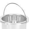 Wax Pot Liner, Hair Removal Waxing Bowl Accessory 100mm Aluminum Alloy Non Stick and Heat Conductive Silver Wax Warmer Inner Pot for Hair Remover Machine view 3