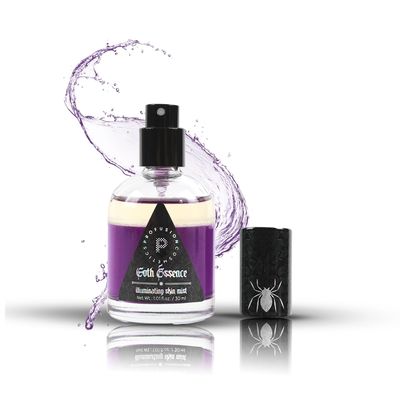 Profusion Cosmetics Gothic Essence Illuminating Skin Mist, Hydrating Spray for Setting and Reviving Makeup in Radiant Finish, Vegan and Cruelty Free