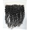 13x6 Lace Frontal Transparent Lace 100% Unprocessed Brazilian Virgin Human Hair Lace Closure Pre Plucked with Baby Hair Natural Black Color (13x6,Water Wave, 14 Inch) view 2