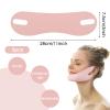 Thinp Double Chin Reducer, Reusable V Line Face Lifting Chin Mask Chin Strap for Double Chin Face Lifting Belt Chin Lift Mask for Skin Tightening and Preventing Sagging (Pink) view 2