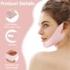Thinp Double Chin Reducer, Reusable V Line Face Lifting Chin Mask Chin Strap for Double Chin Face Lifting Belt Chin Lift Mask for Skin Tightening and Preventing Sagging (Pink) view 3