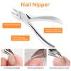 Famlife 7-Piece Professional Pedicure Kit with Toenail Scissors Cuticle Trimmer Nail File Pedicure Knife Blade,Stainless Steel Tools Ingrown Toenail Removal Kit for Nail Care view 3