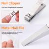 Famlife 7-Piece Professional Pedicure Kit with Toenail Scissors Cuticle Trimmer Nail File Pedicure Knife Blade,Stainless Steel Tools Ingrown Toenail Removal Kit for Nail Care view 4
