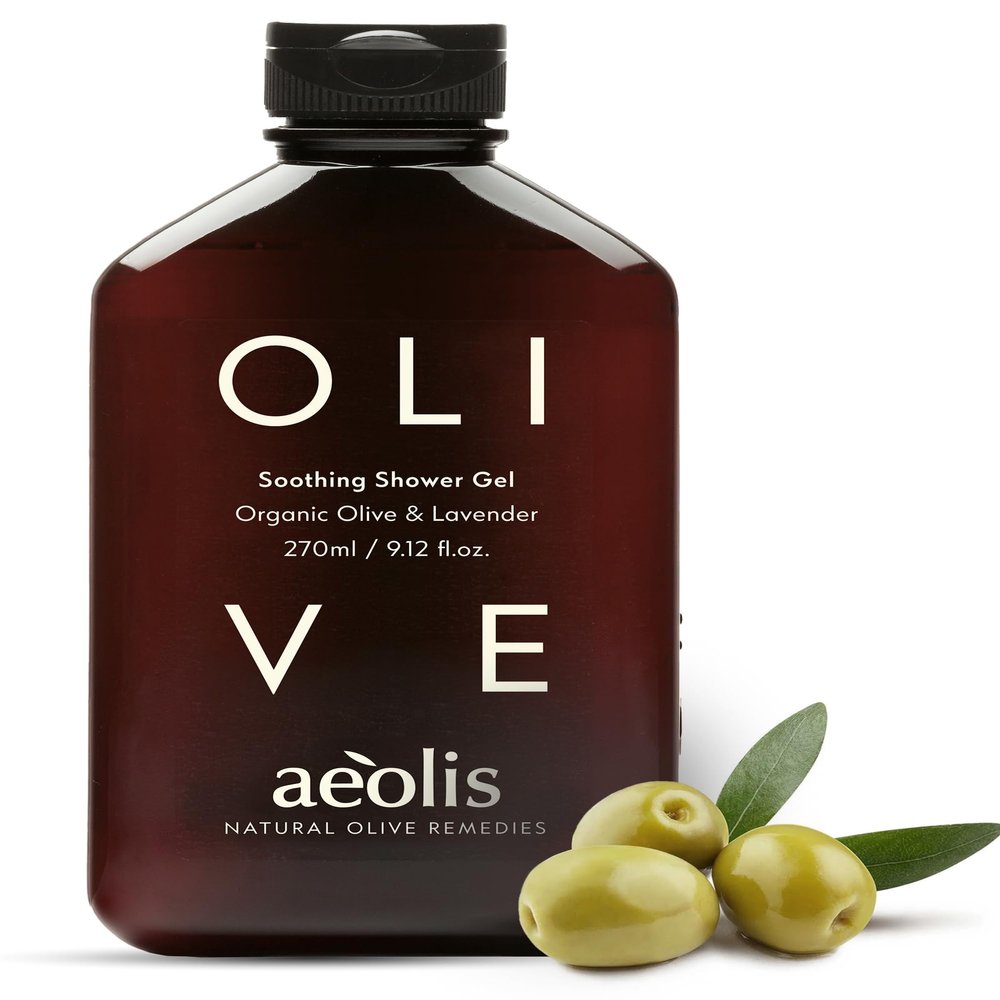 AEOLIS Refreshing Shower Gel with Olive & Lavender Greek Olive Oil Shower Gel for Men & Women  Clean Beauty Body Cleanser  Natural Skincare from Greece  Invigorating Body Care 9.12 Fl Oz