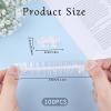 100 Pcs Ear Covers for Hair Dye, Clear Disposable Ear Covers for Shower Waterproof Plastic Ear Protectors Ear Shower Caps Care Ear Protection for Hair Dye Shower Bathing Spa Salon Home Hotel view 2