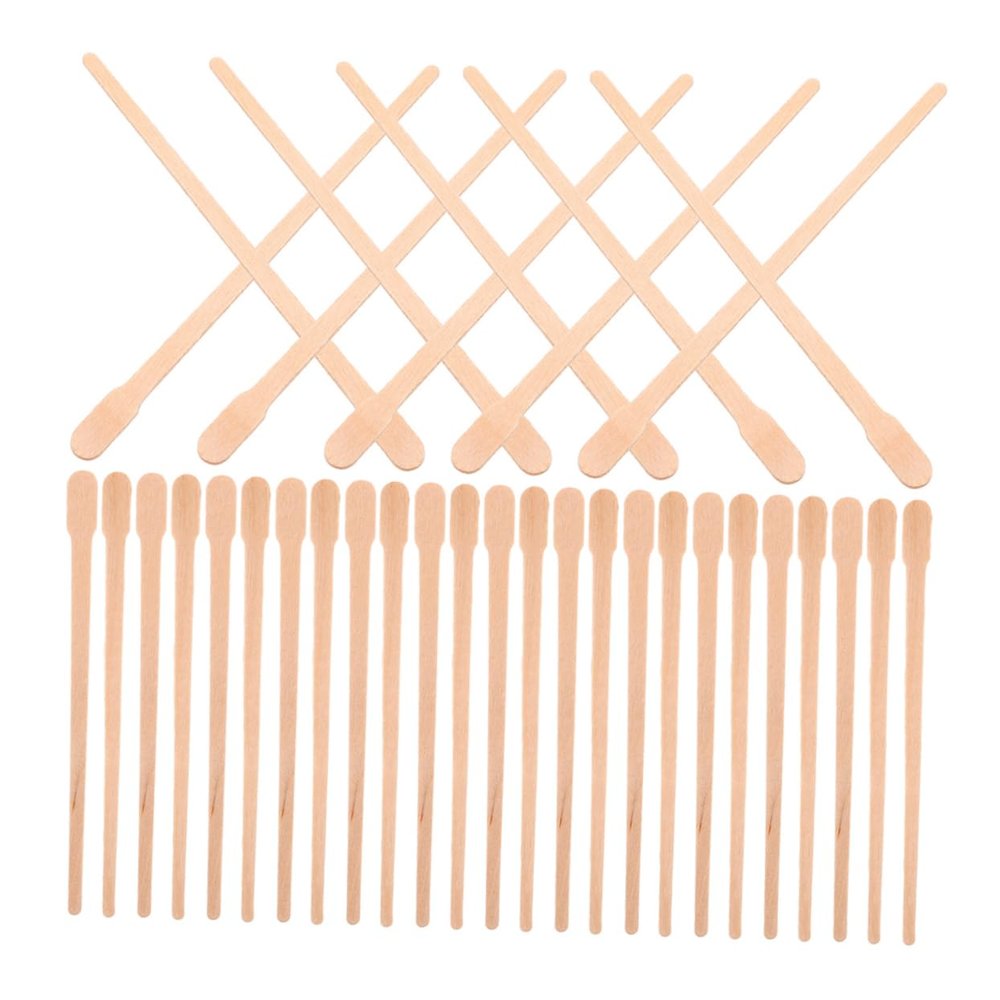 FOYTOKI 300pcs Wax Applicator Sticks for Eyebrow Lip Nose Hair Removal Gentle Waxing Tools for Sensitive Areas Organized Bag Packaging for Easy Access