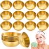 Teenyyou 12 Pcs 3.23 in Face Mask Mixing Bowl, Stainless Steel, Gold view 1