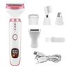 Electric Razors for Women, Bikini Trimmer for Women 5 in 1 Body Shaver for Nose Hair Face Eyebrow Arms Legs Armpit Underarm Pubic Area, Replaceable Lady Facial Razor Painless USB Charge Female Gift view 2