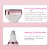Bikini Trimmer for Women, Electric Razor Hair Shaver for Face Nose Eyebrow Beard Mustache Arm Leg Armpit Bikini, Replaceable Lady Facial Razor, Painless Rechargeable 4 in 1 Women Body Shaver for Trip view 3