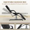 KIIUMI Facial Tattoo Chair for Client, Hydraulic Esthetician Lash Bed with Rolling Stool, 360 Swivel Adjustable Headrest Tattoo Artist Massage Table Beauty Salon Spa Equipment, Black view 3
