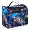 YPPAHHHH Ocean Turtle Travel Toiletry Bag for Women Men, Tropical Coral Fishs Makeup Bag Cosmetic Case Hanging Dopp Kit Large Organizer Bag for Toiletries Accessories view 1